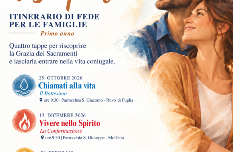 diocesi di molfetta ruvo giovinazzo terlizzi - luce e vita - pastorale famiglia cammino percorso coppia mistagogico catecumenale 2026